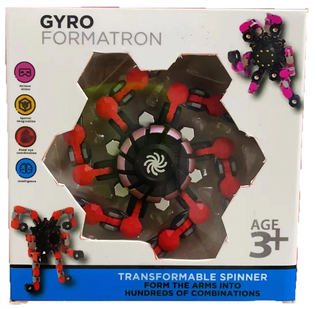 Gyro Formatron Fidget Spinners with Adjustable Arms
