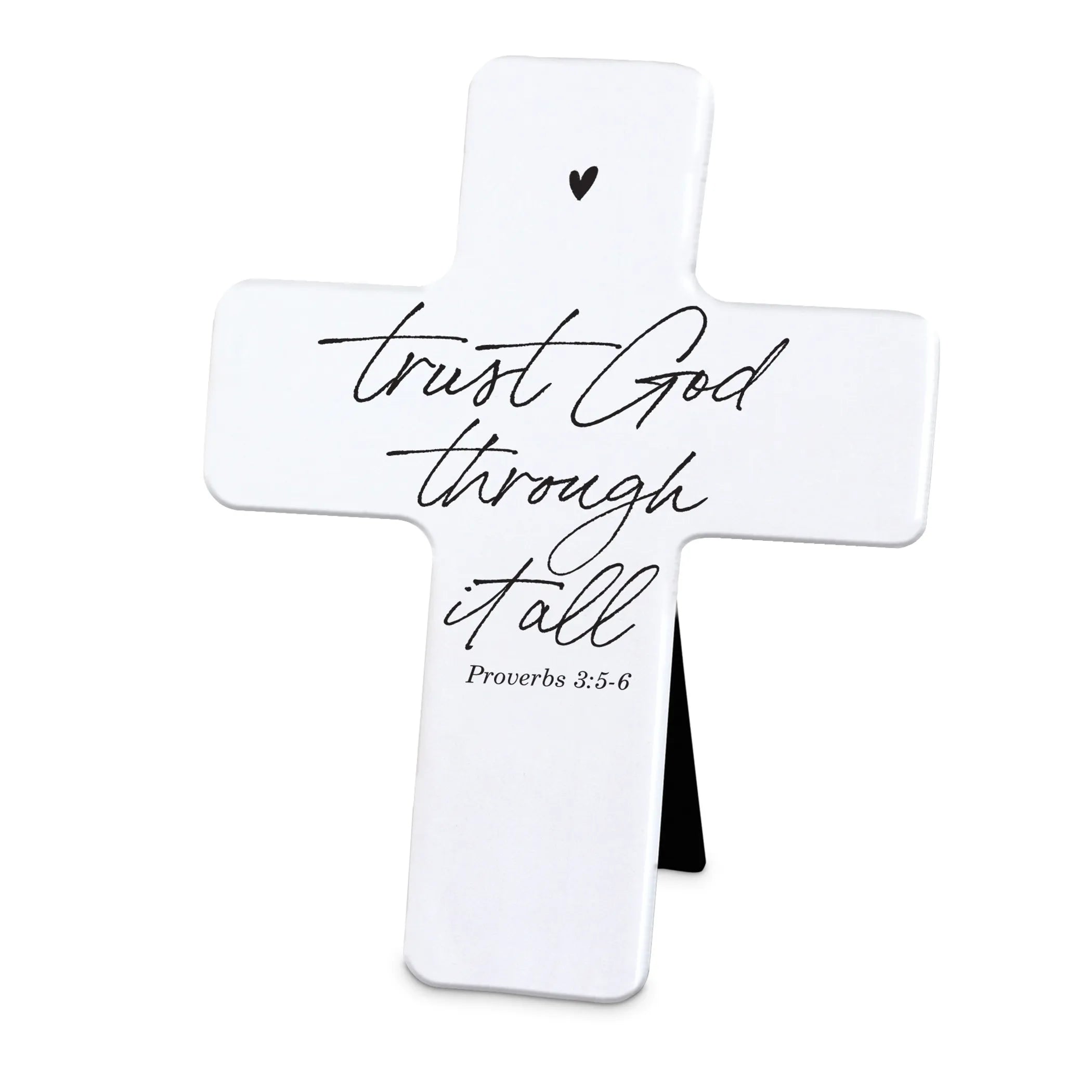Tabletop Cross Trust God Through It All