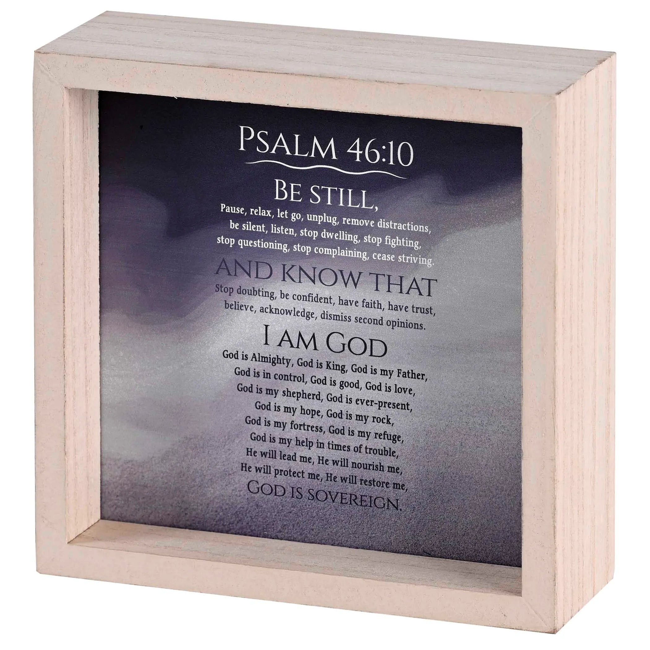 Tabletop 2 Sided Be Still And Know I Am