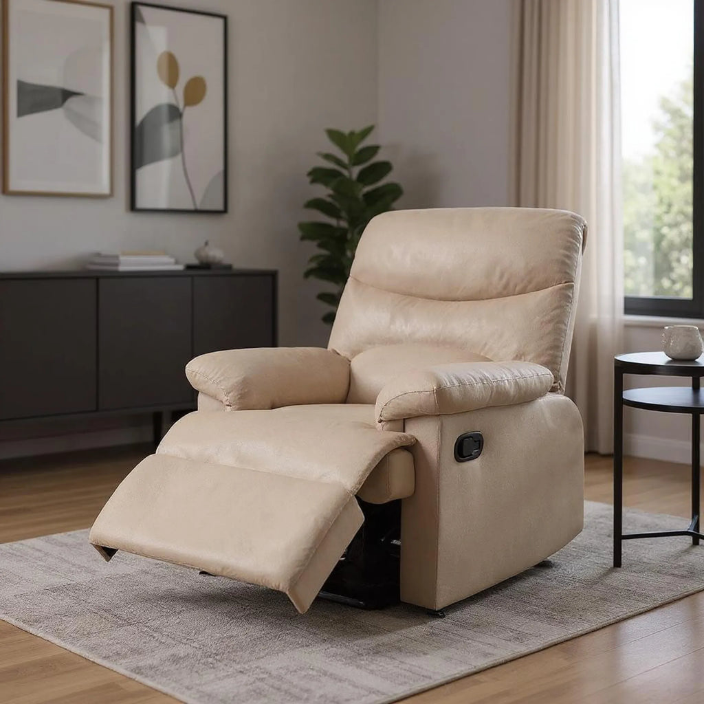 Light Microfiber Manual Recliner