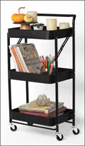 House2Home 3 Tier Foldable Rolling Trolley