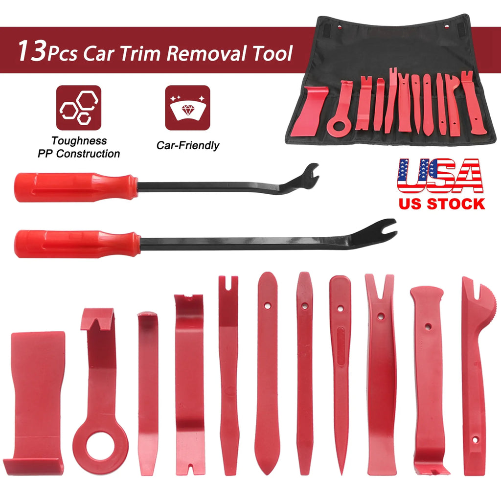 13 Pcs Car Trim Removal Tool Auto Door Panel Clip Dash Plastic Interior