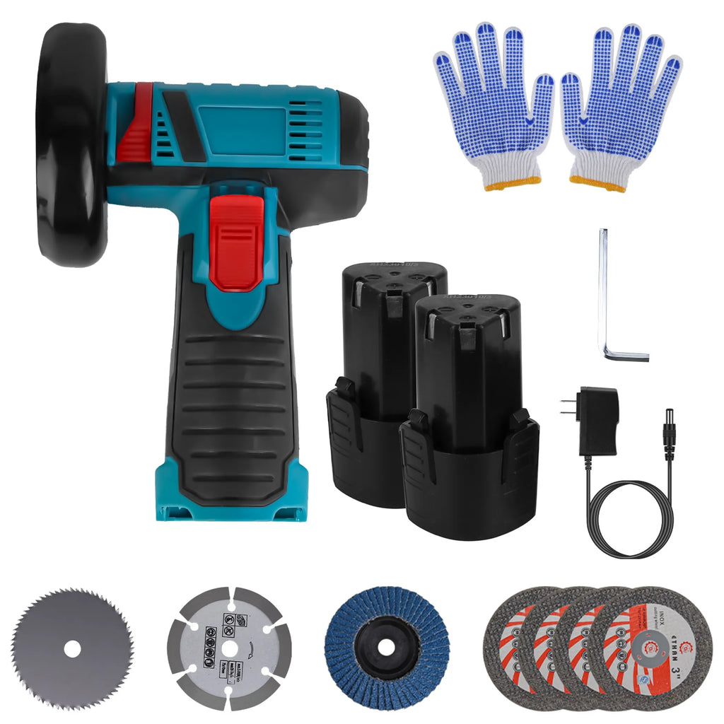 12V Cordless Mini Angle Grinder Hand Polishing Grinding Machine