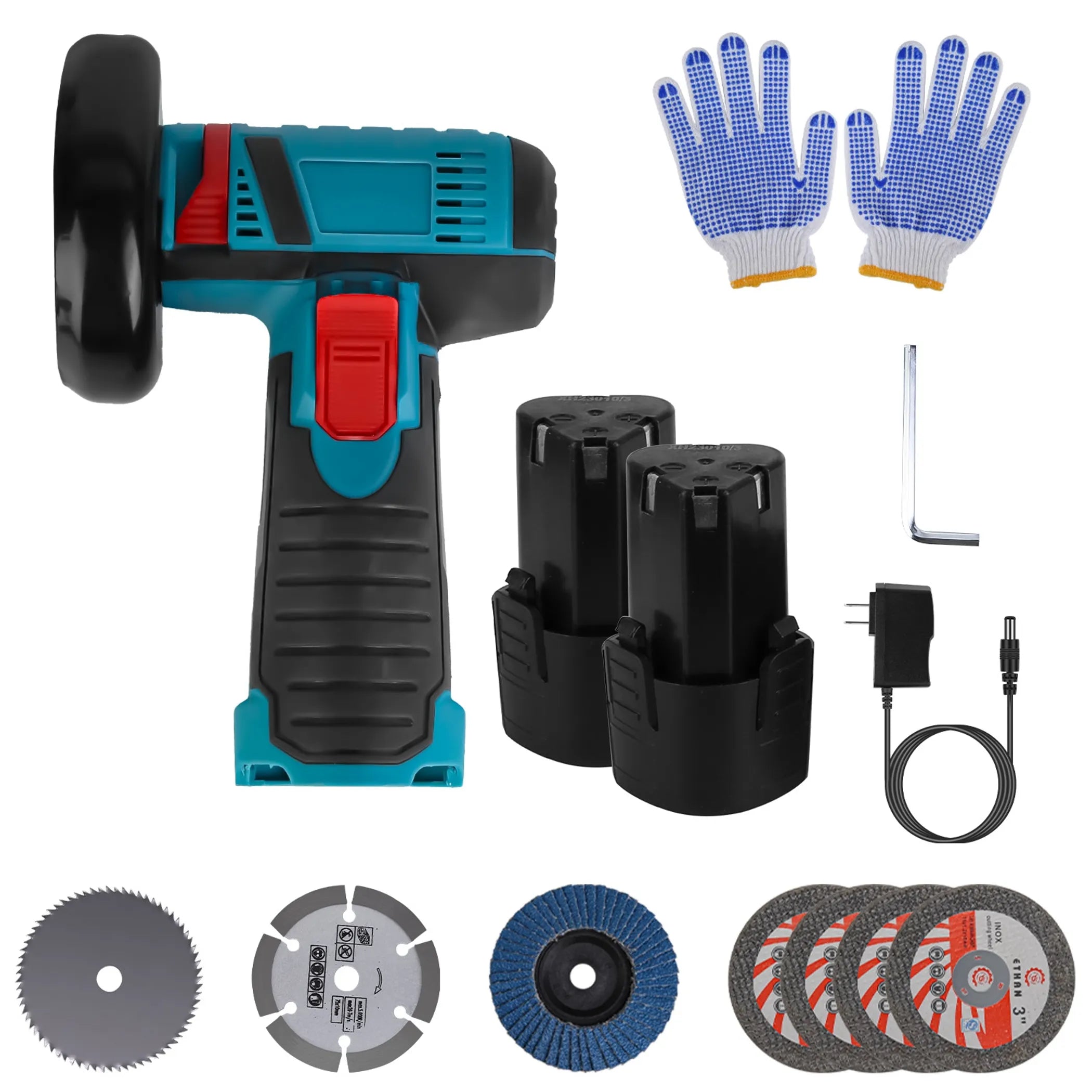 12V Cordless Mini Angle Grinder Hand Polishing Grinding Machine
