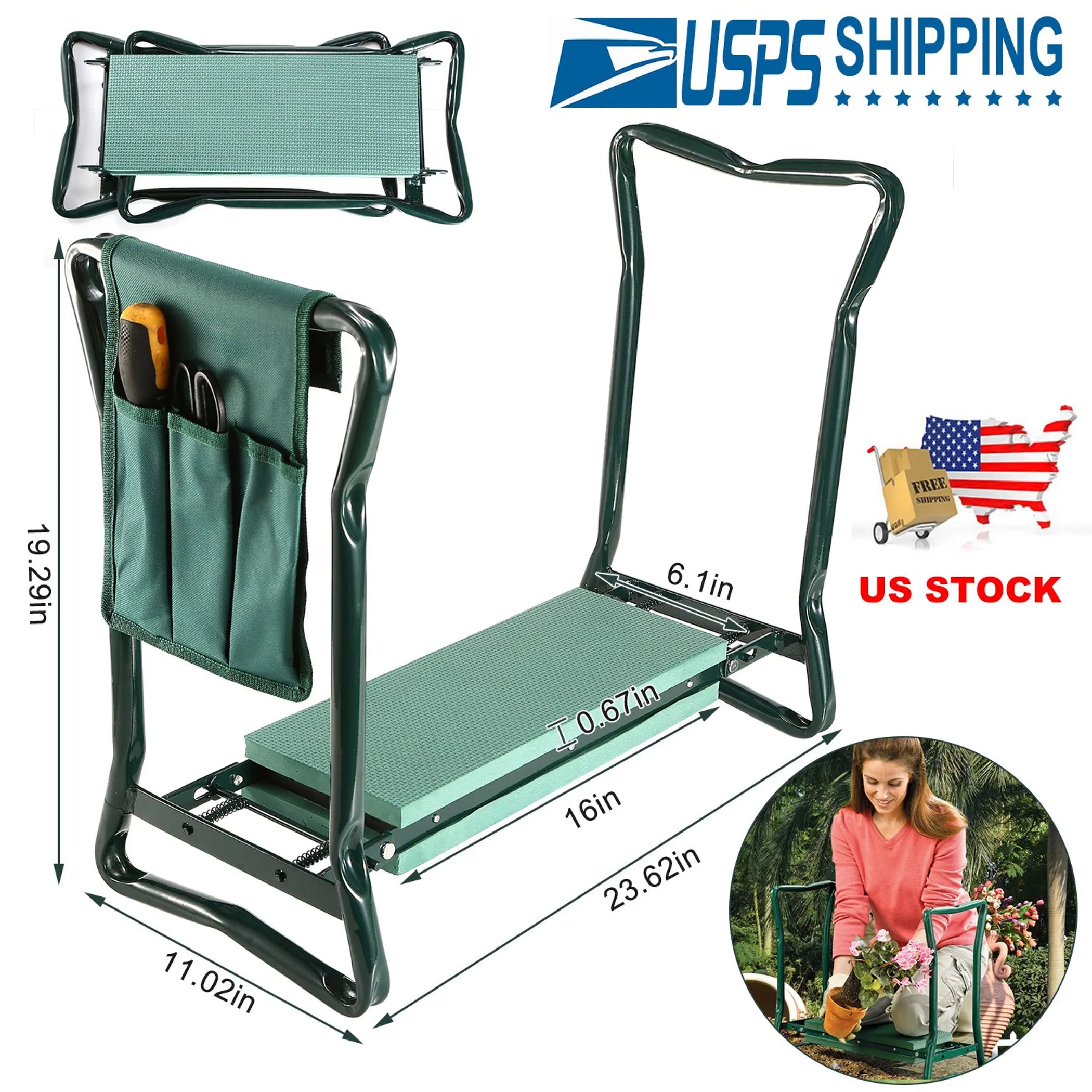 Foldable Garden Kneeler Seat
